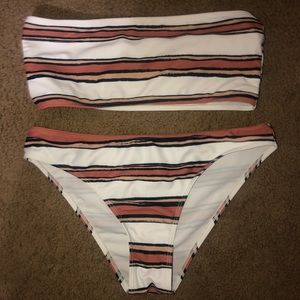 Zaful striped bikini set